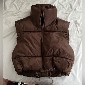 Brown Puffer Vest